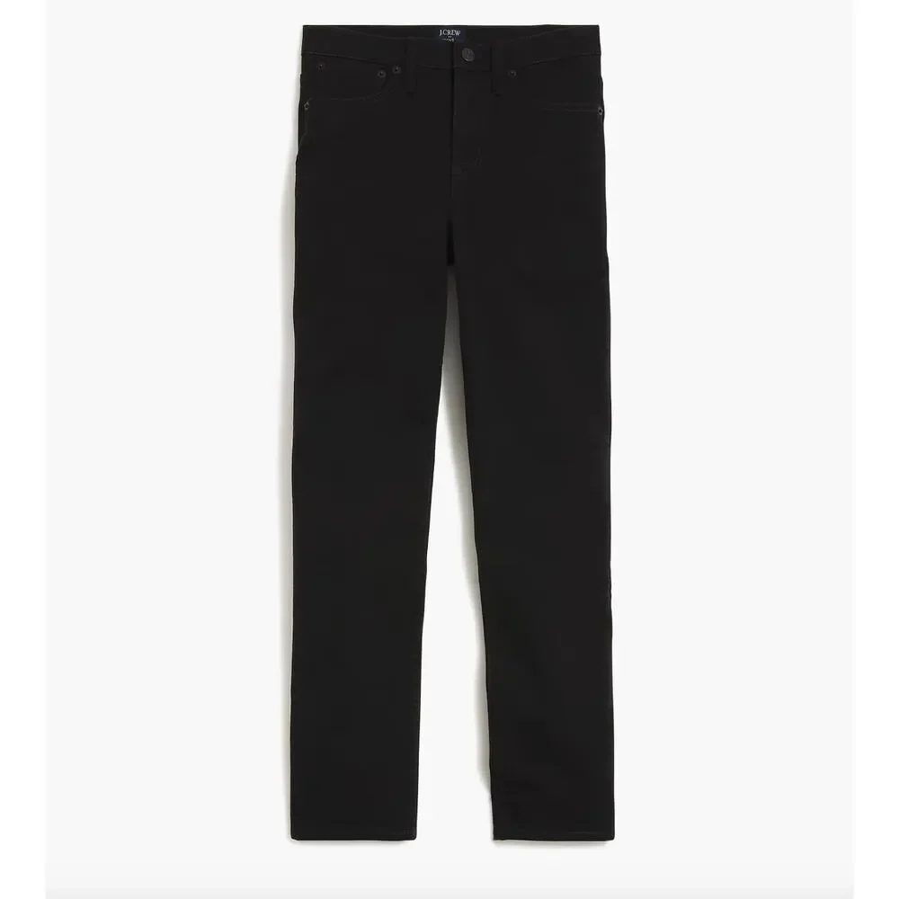 J.Crew Petite Curvy Essential Straight Black Jean All Day Stretch US 28P NWT - Picture 4 of 11